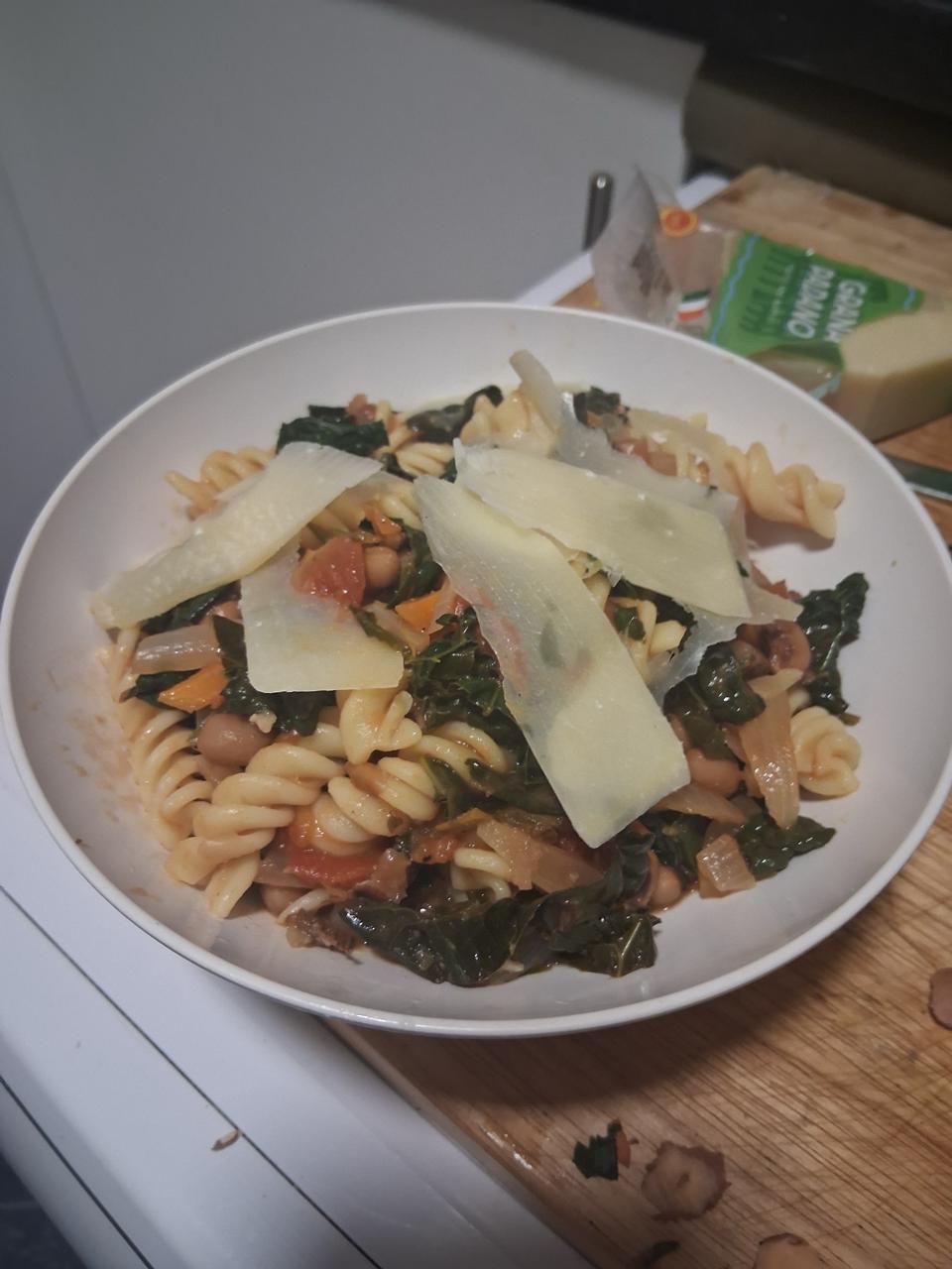 cavolo nero and black eyed beans